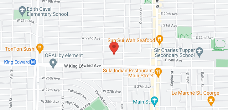 map of 46 W 23RD AVENUE
